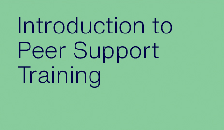 Introduction To Peer Support Training image. Click to go to the Introduction To Peer Support Training page.