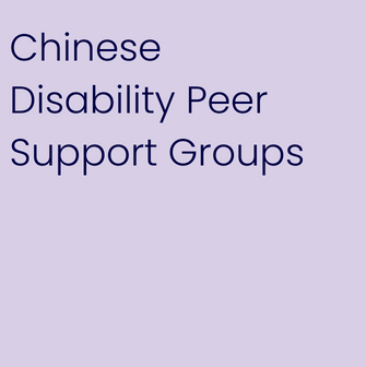 Chinese Disability peer support groups